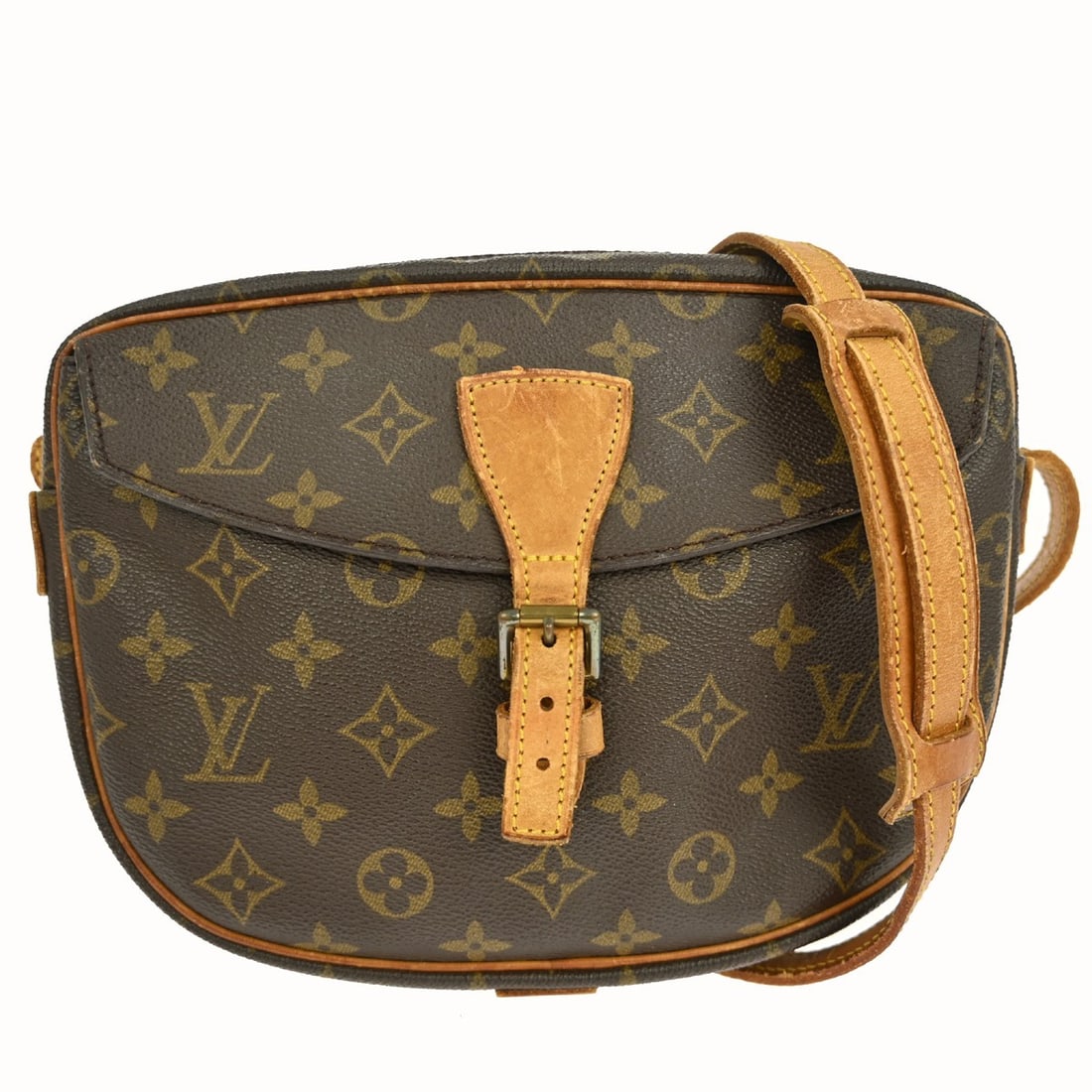 Louis Vuitton Jeune Fille MM Monogram Canvas Brown Shoulder Bag M51226: Louis Vuitton Jeune Fille MM Monogram Canvas Brown Shoulder Bag M51226 This Louis Vuitton Jeune Fille MM shoulder bag features the iconic monogram canvas exterior with a brown colorway and beige cross