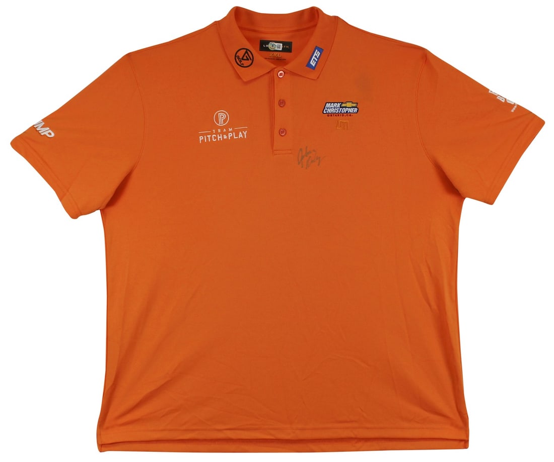 Signed Orange Loudmouth Polo Worn by John Daly Beckett Authenticated (1 of 10)