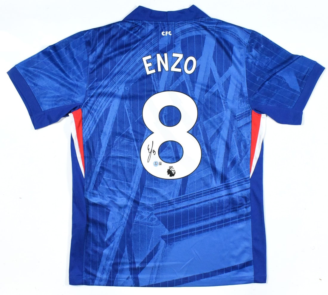 Chelsea FC Home Jersey Signed by Enzo Fernandez Beckett Hologram Large (1 of 3)