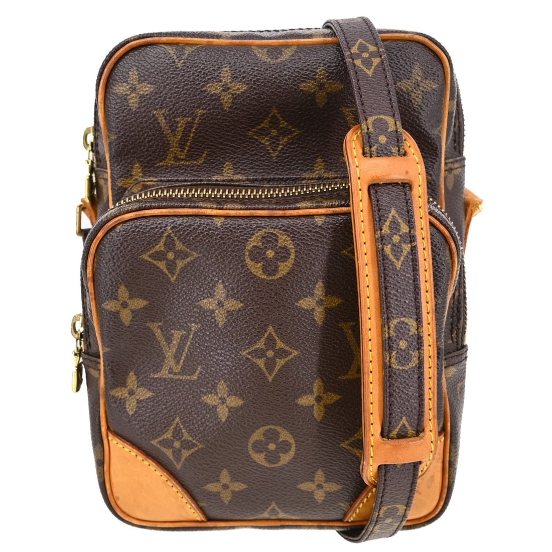 Louis Vuitton Amazone Monogram Canvas Crossbody Shoulder Bag M45236: Louis Vuitton Amazone Monogram Canvas Crossbody Shoulder Bag M45236 This Louis Vuitton Amazon shoulder bag features the iconic Monogram canvas leather exterior with brown canvas leather crossbody stra