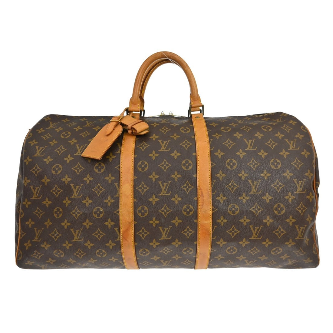 Louis Vuitton Keepall 55 Monogram Canvas Extra Large Travel Duffle Bag: Louis Vuitton Keepall 55 Monogram Canvas Extra Large Travel Duffle Bag The Louis Vuitton Keepall 55 is an extra-large travel duffle bag crafted from monogram canvas leather with leather double handles