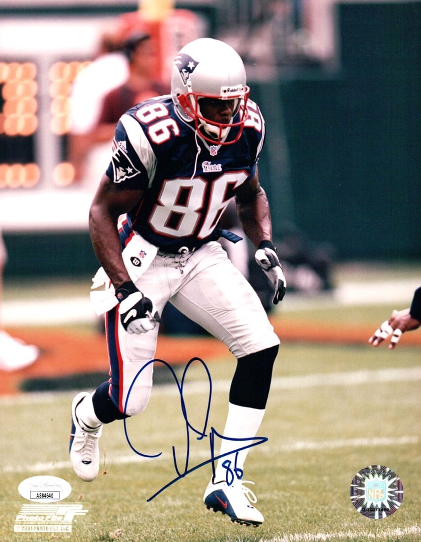 David Patten Patriots 8x10 Signed Photograph JSA Authenticated (1 of 2)