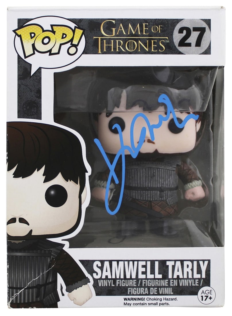 John Bradley-West Game of Thrones Signed #27 Funko Pop BAS Authentic: John Bradley-West Game of Thrones Signed #27 Funko Pop BAS Authentic This autographed Samwell Tarly #27 Funko Pop Vinyl Figure has been personally signed by John Bradley-West, known for his role in th