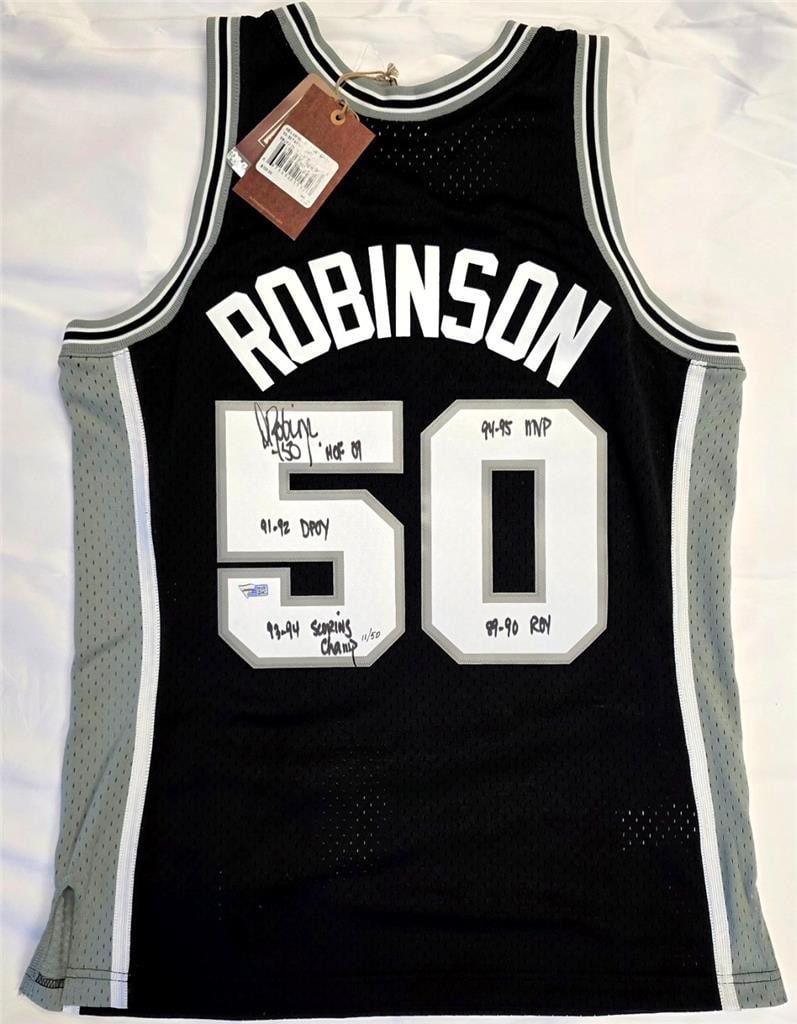 David Robinson autographed San Antonio Spurs M N Swingman jersey Fanatics Authentic 50 (1 of 7)