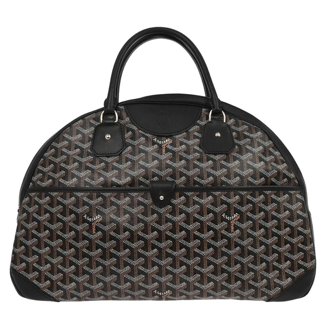 Saint Jeanne MM Black Coated Canvas Top Handle Bag by Goyard (1 of 18)