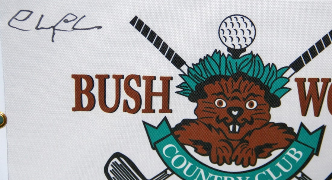 Chevy Chase Signed Caddyshack Golf Flag Framed JSA Authenticated - 2
