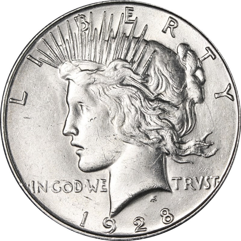 Silver 1928-S Peace Dollar (1 of 2)
