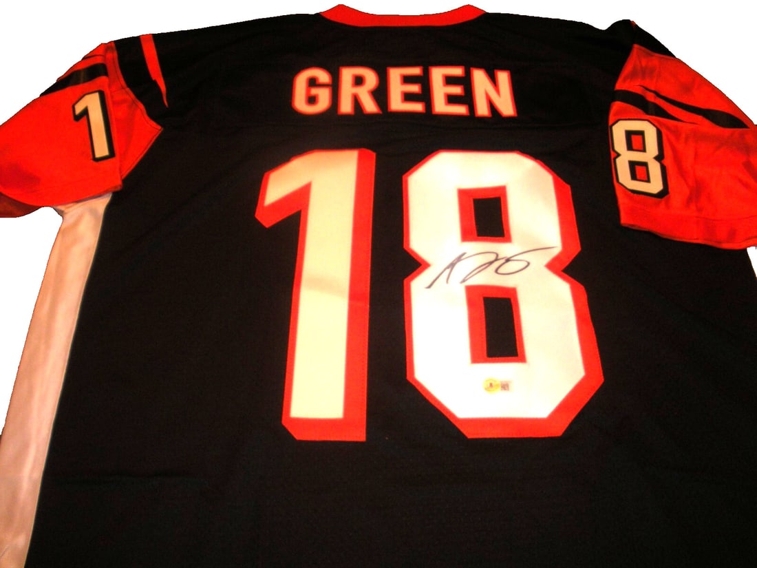 AJ Green Autographed Bengals Proline Jersey With Beckett COA: AJ Green Autographed Bengals Proline Jersey With Beckett COA This is an official licensed Proline jersey signed by AJ Green of the Cincinnati Bengals. The jersey is authenticated by Beckett and includ