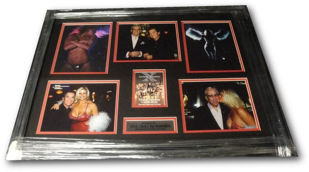 Autographed Dick Clark and Ed McMahon Framed Photo With Show Ad GAI Authenticated (1 of 3)