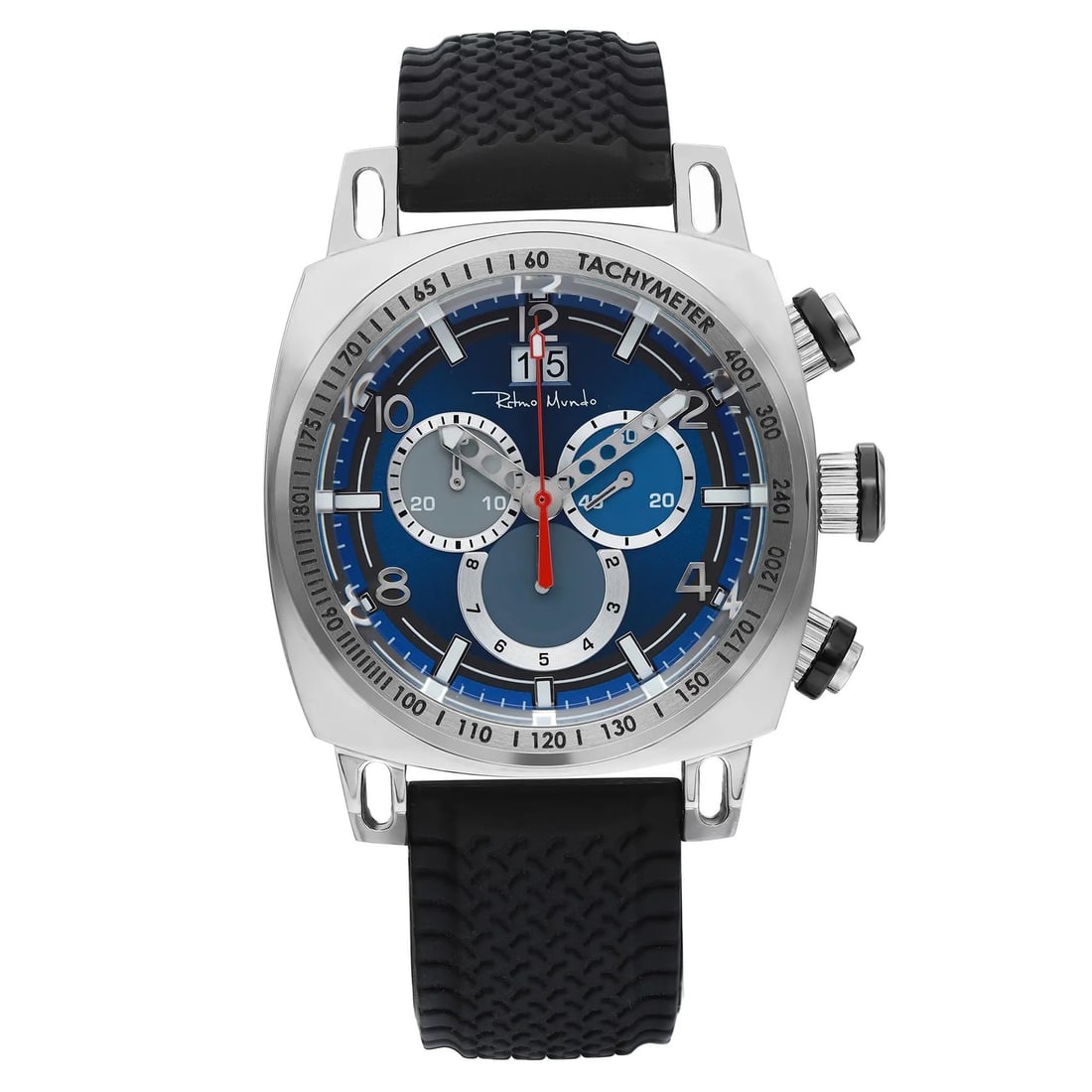 Ritmo Mundo Racer 20th Anniversary Quartz 44mm Blue Dial Men's Watch 2222/1 Limited Edition: Ritmo Mundo Racer 20th Anniversary Quartz 44mm Blue Dial Men's Watch 2222/1 Limited Edition Explore the Ritmo Mundo Racer 20th Anniversary wristwatch, designed for the modern man who appreciates both 