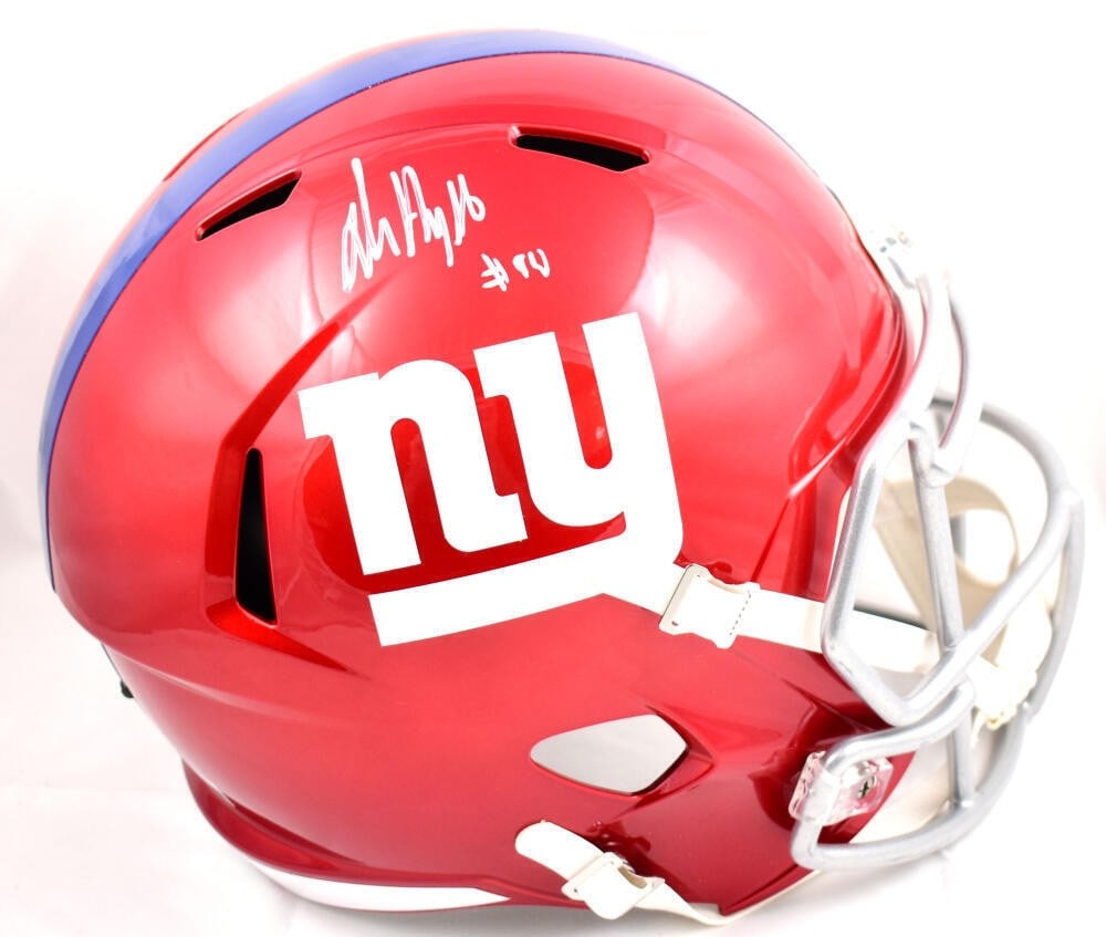 Jalin Hyatt Signed New York Giants Flash Speed Helmet Beckett W Holo (1 of 10)