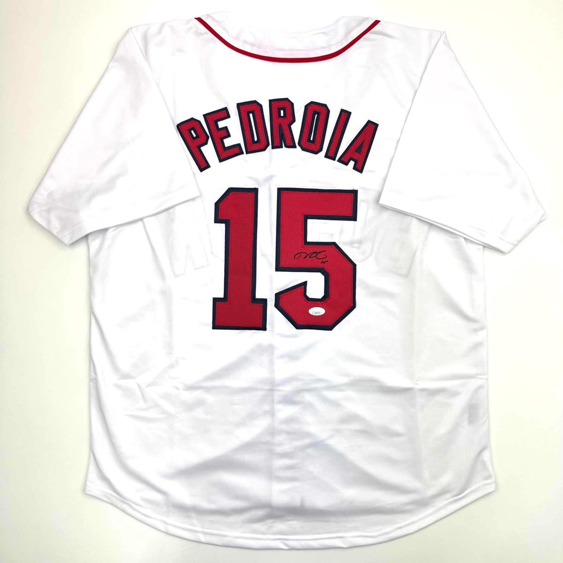 Dustin Pedroia Autographed Boston Red Sox Jersey Beckett COA: Dustin Pedroia Autographed Boston Red Sox Jersey Beckett COA Celebrate the legacy of MLB star Dustin Pedroia with this autographed Boston Red Sox white baseball jersey. This custom jersey features the