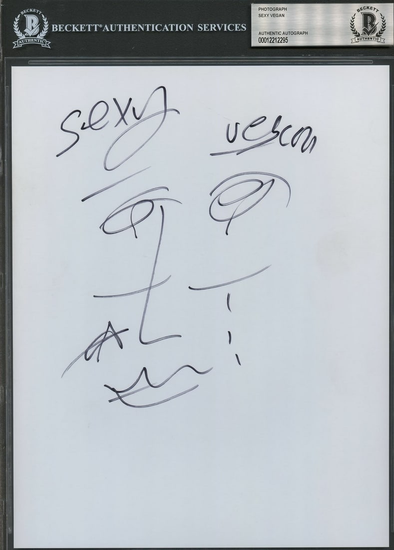 Sexy Vegan 8x10 Signed Photo Beckett Authenticated Original (1 of 1)