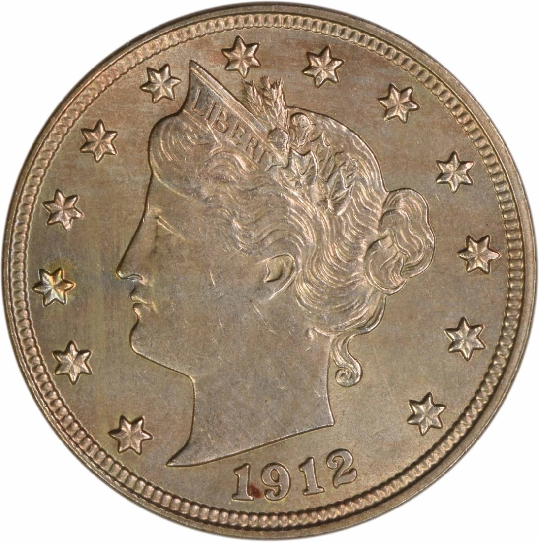 1912-D Liberty 5C Nickel Choice BU Uncertified: 1912-D Liberty 5C Nickel Choice BU Uncertified This 1912-D Liberty Nickel is an uncirculated coin graded as Choice BU. It is composed of nickel and was minted in Denver. The coin is uncertified and is