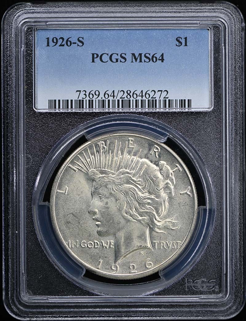 PCGS MS64 1926-S San Francisco Peace Dollar (1 of 2)