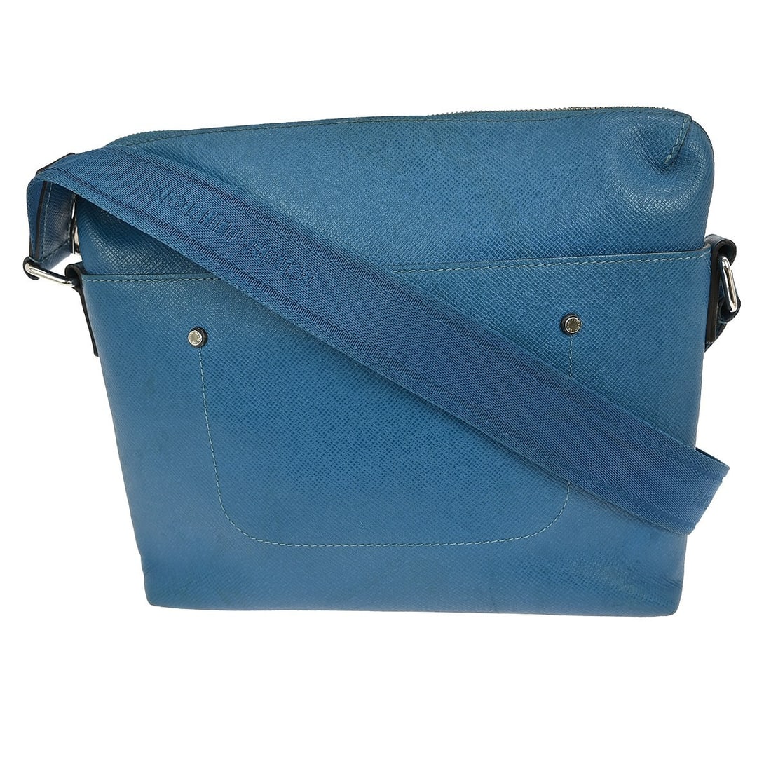Louis Vuitton Grigori Messenger PM Blue Taiga Leather Crossbody Bag M30235: Louis Vuitton Grigori Messenger PM Blue Taiga Leather Crossbody Bag M30235 This Louis Vuitton Grigori Messenger PM shoulder bag features a medium-sized design crafted from blue Taiga leather. It is eq