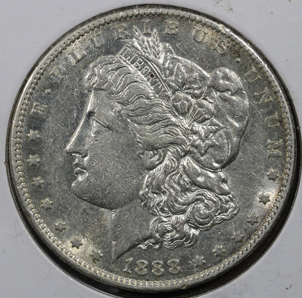 1888 San Francisco Morgan Silver Dollar AU Better Date (1 of 2)