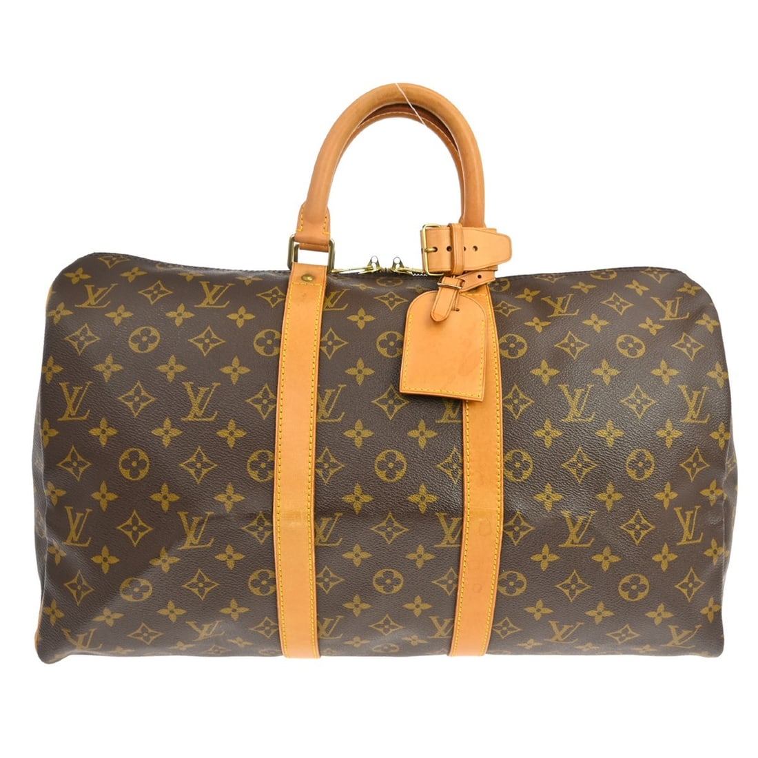 Louis Vuitton Keepall Monogram Canvas Unisex Travel Bag 45cm: Louis Vuitton Keepall Monogram Canvas Unisex Travel Bag 45cm This is a Louis Vuitton Keepall Bag crafted from monogram canvas in brown. Designed for unisex use, this vintage bag was made in France and