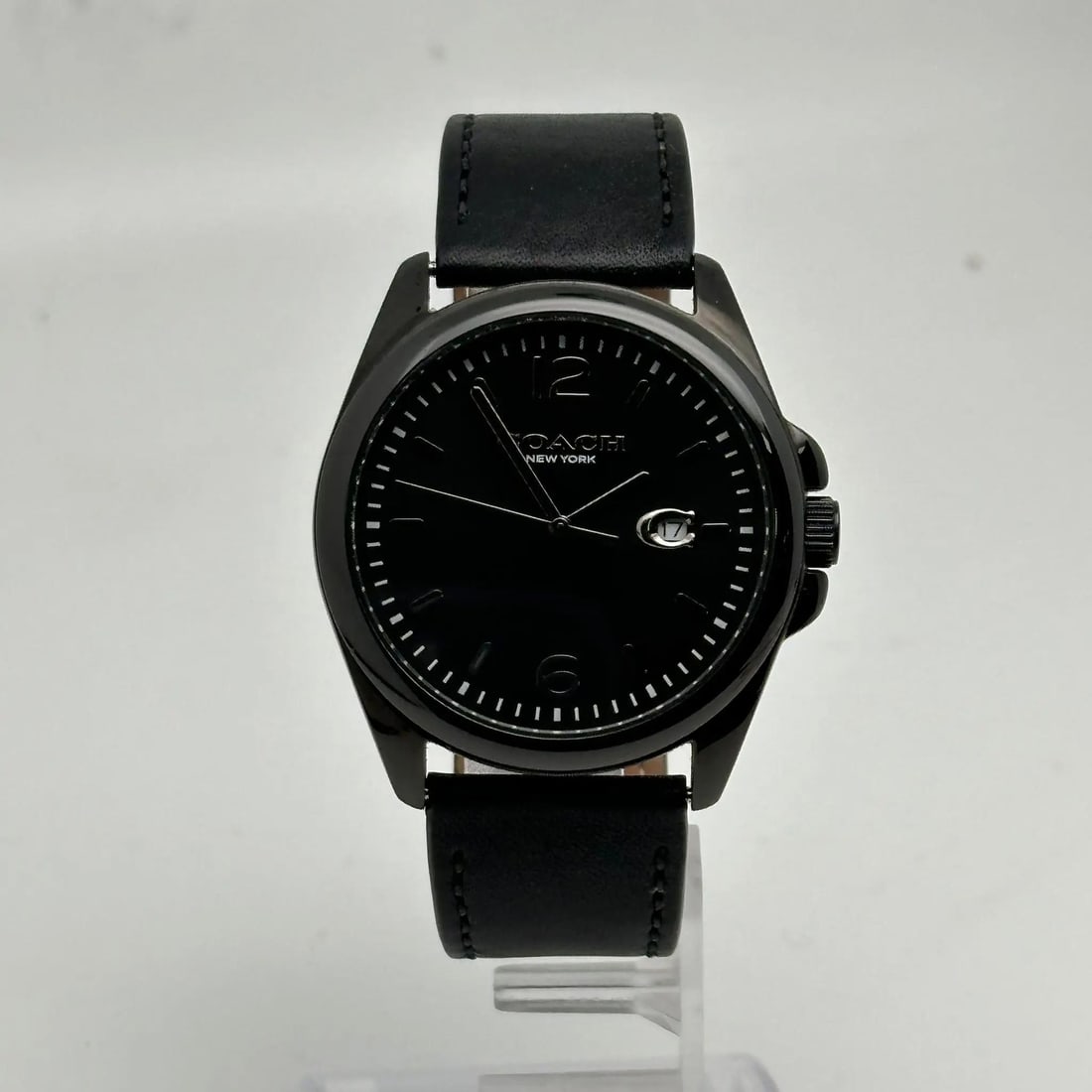 Coach Greyson 41mm Black Dial Quartz Watch PVD Steel Casual Style (1 of 3)