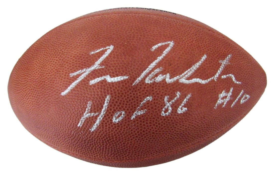 Wilson NFL Football Signed HOF 86 by Fran Tarkenton Vikings JSA Authenticated (1 of 3)