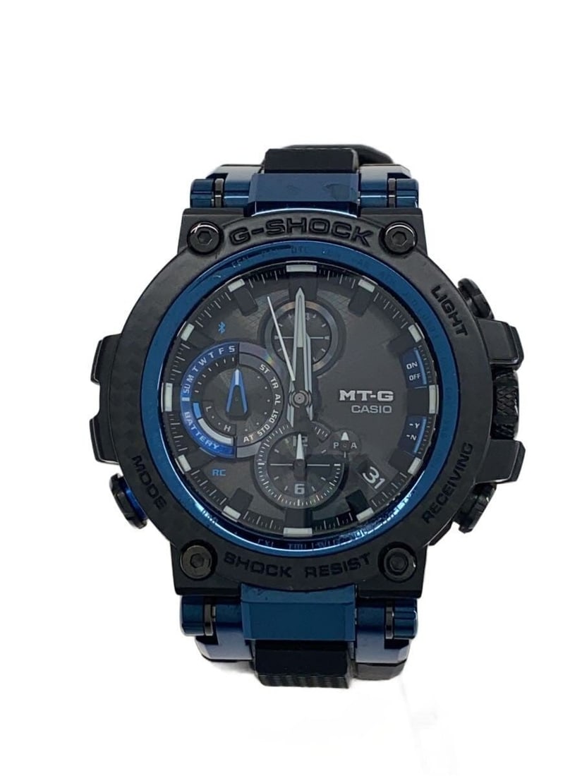 Casio G Shock MTG B1000 Black Men's Wristwatch: Casio G Shock MTG B1000 Black Men's Wristwatch This CASIO G-SHOCK MTG-B1000 men's wristwatch features a durable black design and is made in Japan. The watch is pre-owned and shows slight signs of use,