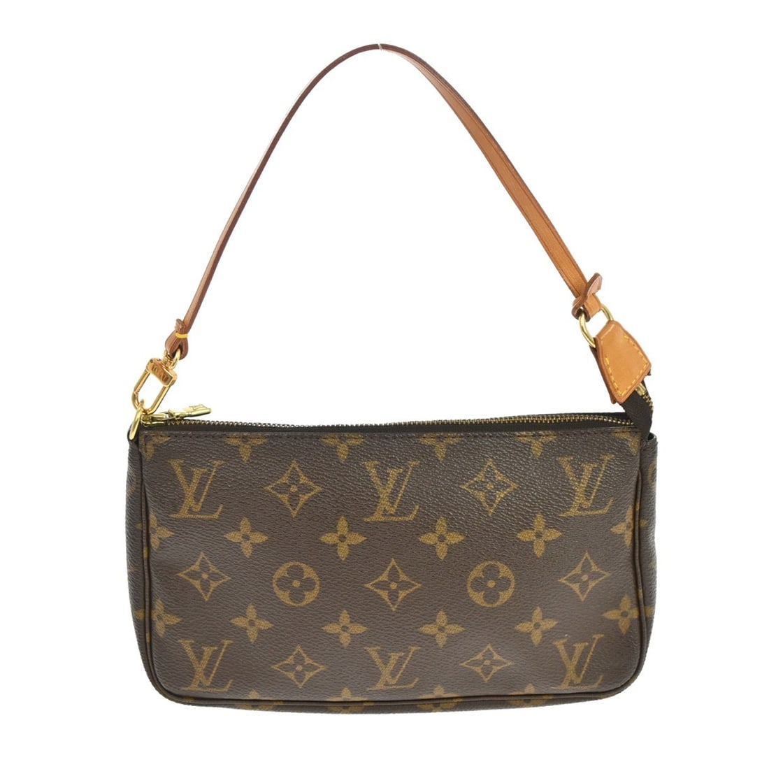 Louis Vuitton Monogram Canvas Pochette Accessoires Small Top Handle Bag M51980: Louis Vuitton Monogram Canvas Pochette Accessoires Small Top Handle Bag M51980 This Louis Vuitton Monogram Pochette Accessoires handbag features the classic monogram canvas leather exterior in brown. 
