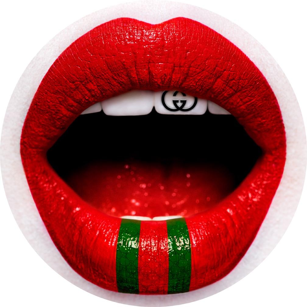 Gucci L3 Photography Limited Edition 2 of 8 by Giuliano Bekor 36 Inch: Gucci L3 Photography Limited Edition 2 of 8 by Giuliano Bekor 36 Inch Presenting the striking "Gucci L3" Photography, a limited edition piece by renowned photographer Giuliano Bekor. Created in 2018, 