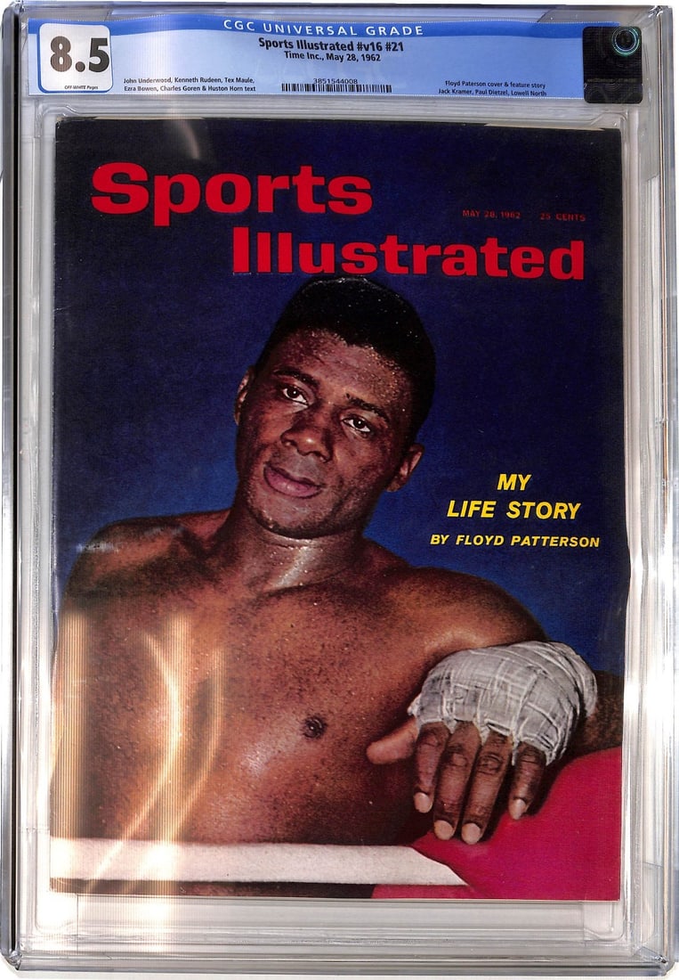 Floyd Patterson Boxing 1962 Sports Illustrated CGC 8.5 Highest Graded Copy (1 of 2)