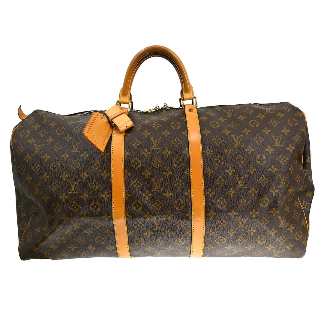Louis Vuitton Keepall 60 Monogram Canvas Extra Large Travel Bag M41422: Louis Vuitton Keepall 60 Monogram Canvas Extra Large Travel Bag M41422 This is a vintage Louis Vuitton Keepall 60 travel handbag featuring the iconic Monogram canvas and leather trim. Designed as an e