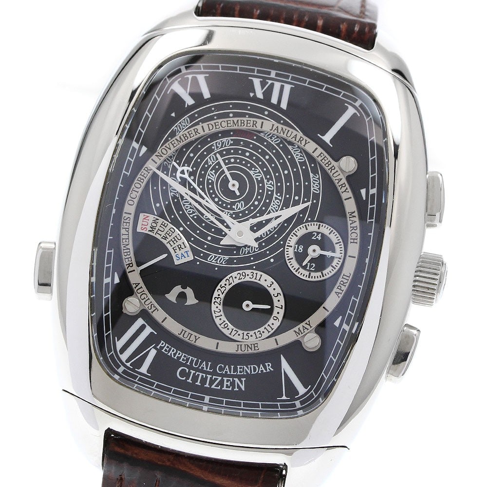 Citizen Campanola Quartz Perpetual Calendar Men's Watch 6702-H27368 (1 of 6)