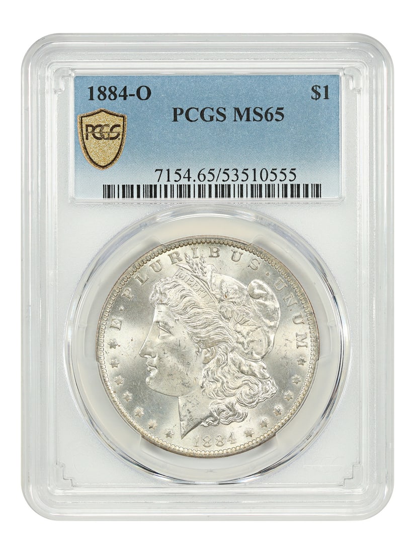 PCGS MS65 1884 New Orleans Morgan Silver Dollar (1 of 5)