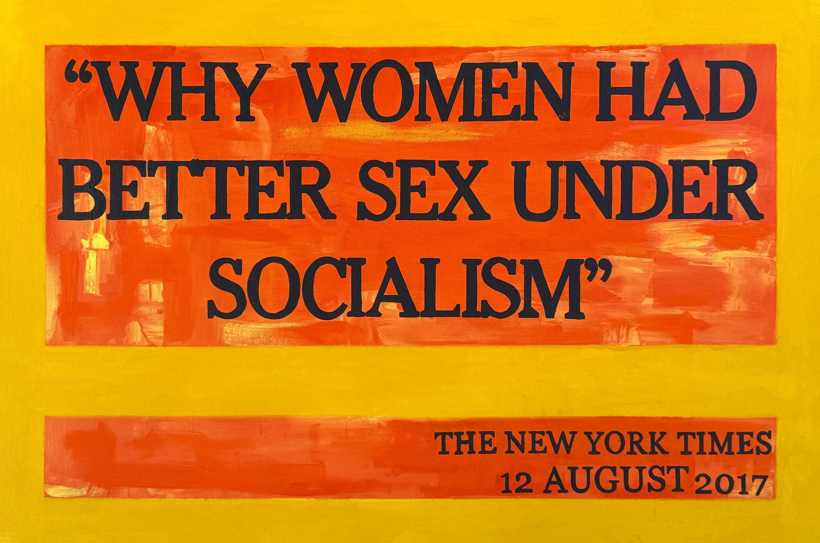 Contemporary Painting 'Sex Under Socialism' by Tetiana Kalivoshko 24 x 36 in: Contemporary Painting 'Sex Under Socialism' by Tetiana Kalivoshko 24 x 36 in Experience the thought-provoking artwork titled "Sex Under Socialism" by Tetiana Kalivoshko. This striking painting measure