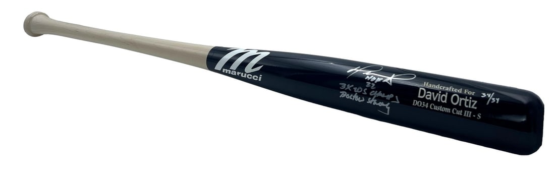 David Ortiz autographed Marucci DO34 baseball bat Fanatics authenticated (1 of 7)