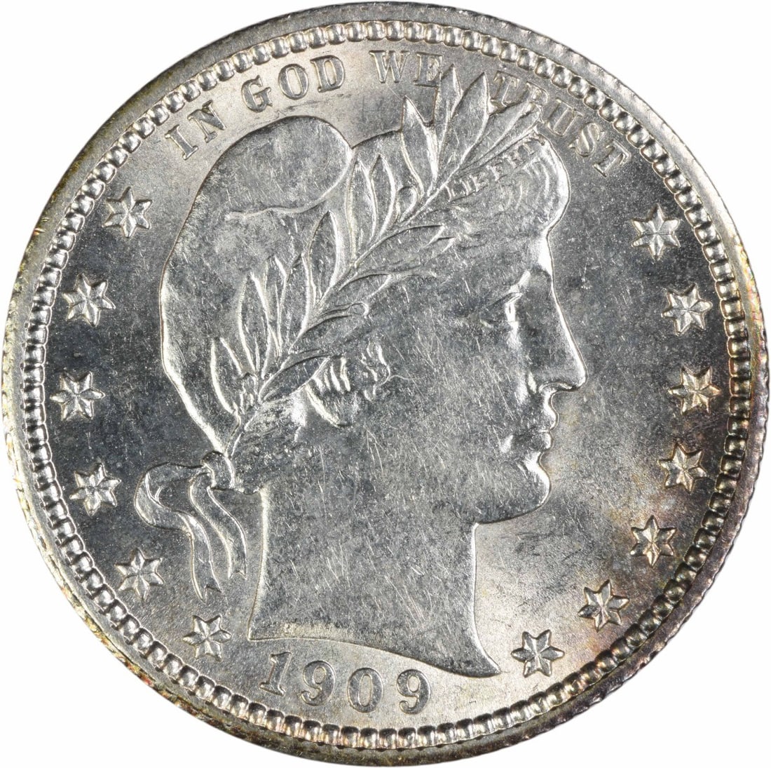 1909 Barber 25C Silver Quarter Choice BU Uncertified (1 of 2)