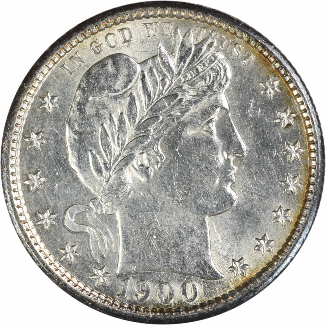 1900 Barber 25C Silver Quarter BU Uncertified (1 of 2)
