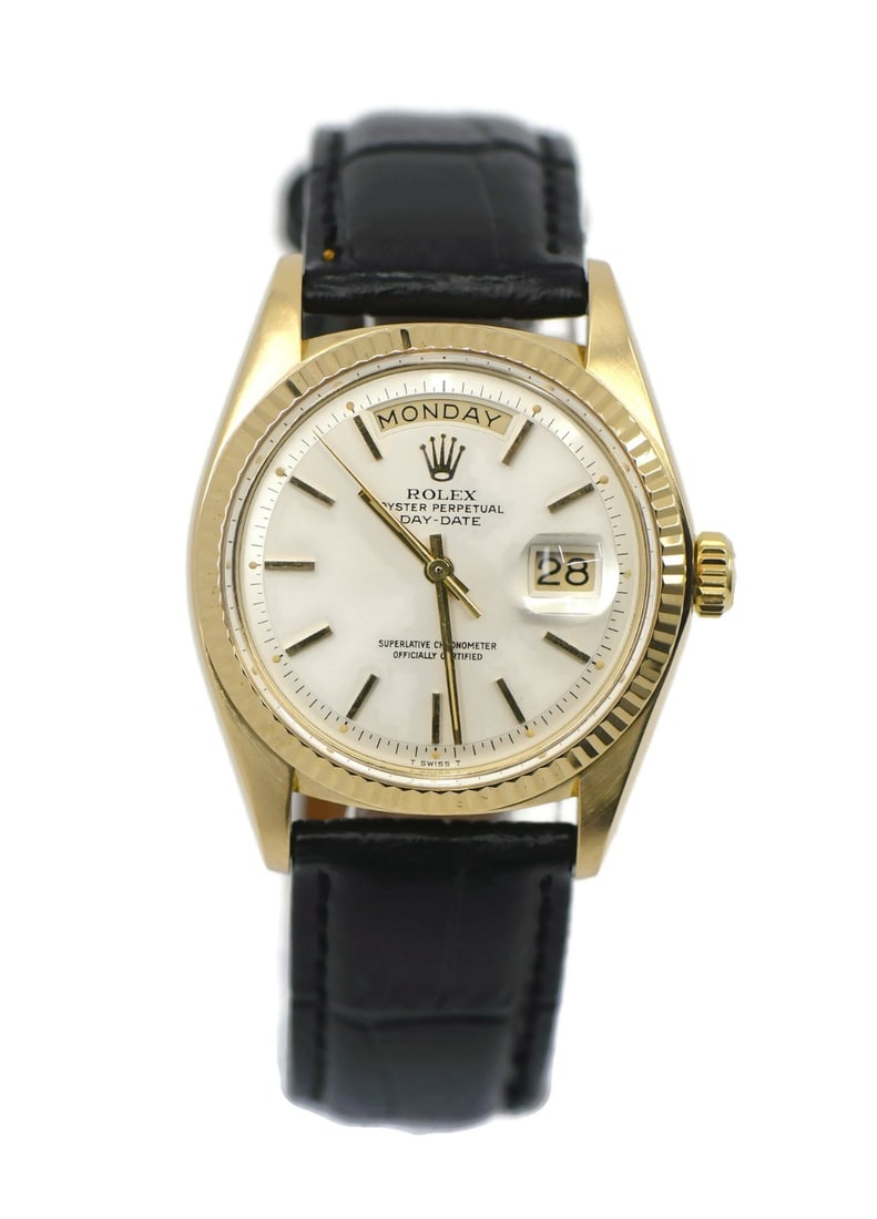 Men's 18K Yellow Gold Rolex Day-Date Ref 1803 Automatic Watch with Box (1 of 5)
