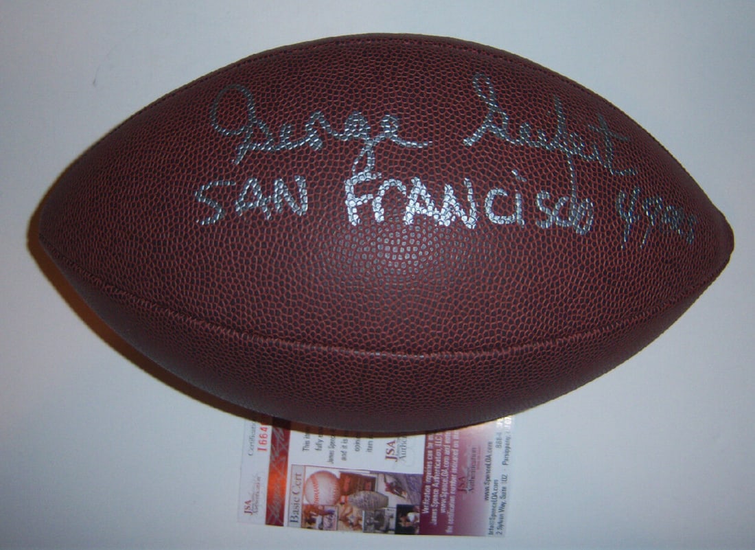 Football autographed by George Seifert San Francisco 49ers with JSA COA (1 of 1)