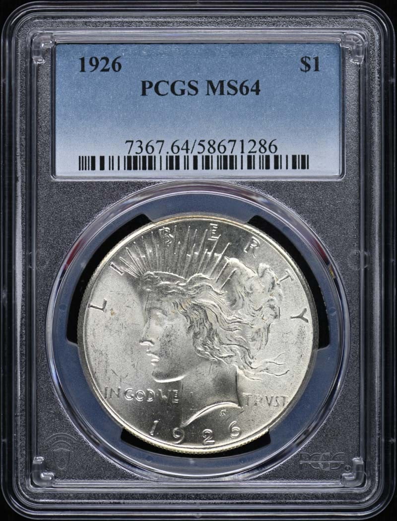 PCGS MS64 1926 Philadelphia Peace Dollar (1 of 2)
