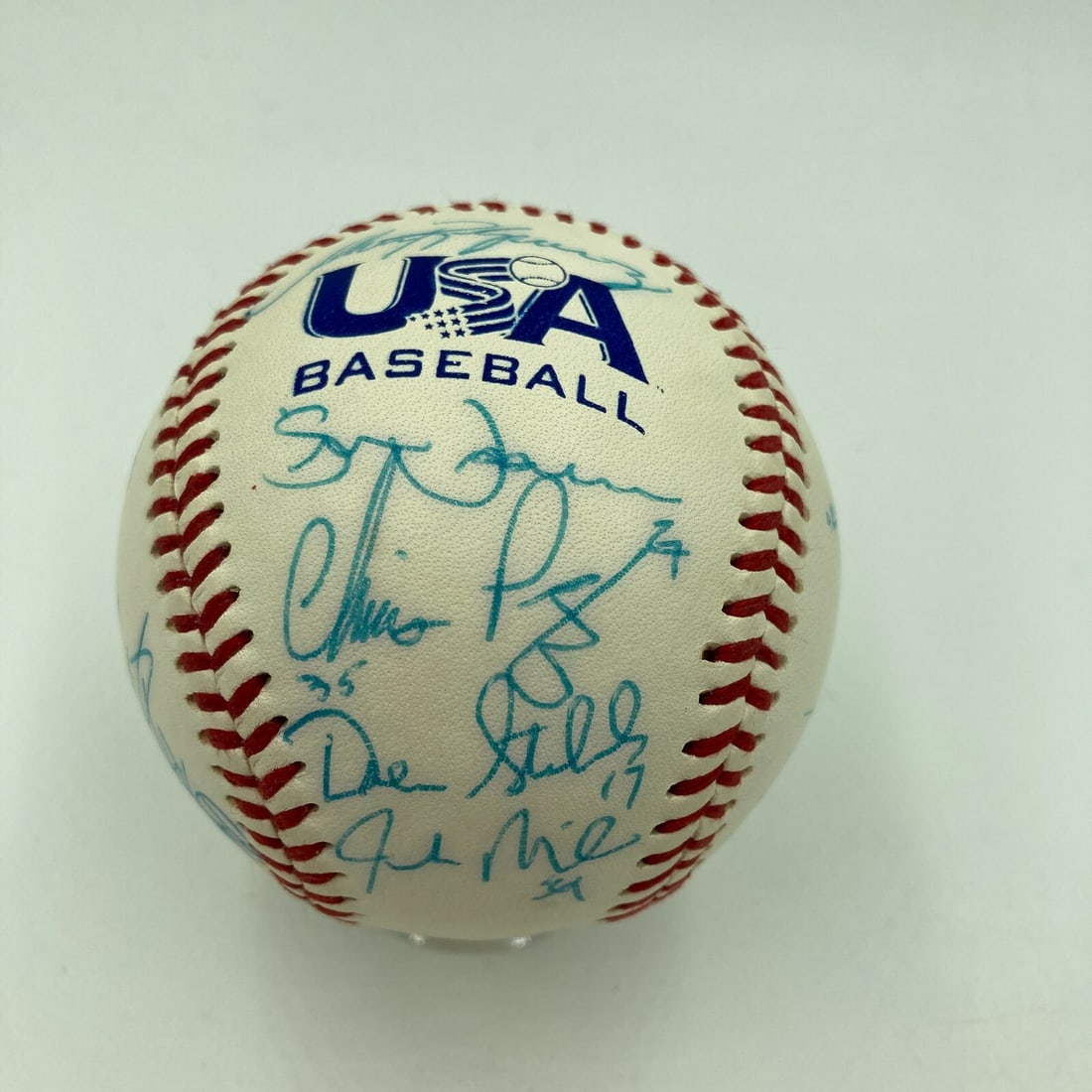 2005 Team USA Signed Baseball Max Scherzer David Price JSA COA 22 Signatures: 2005 Team USA Signed Baseball Max Scherzer David Price JSA COA 22 Signatures This is a 2005 Team USA National Team signed baseball featuring 22 signatures, including notable players Max Scherzer and D