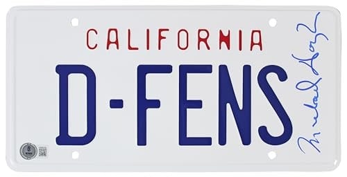 Michael Douglas Signed Falling Down License Plate BAS Authenticated - 7
