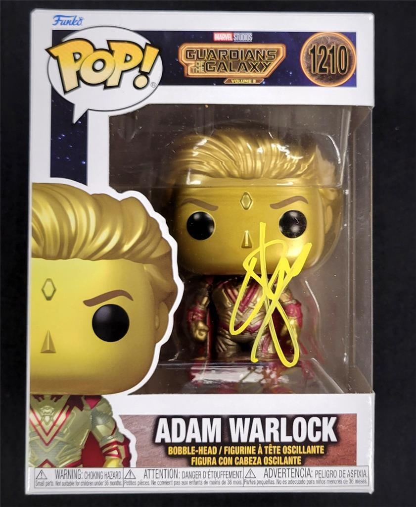 Will Poulter Signed Adam Warlock Funko Pop Marvel Beckett Authenticated: Will Poulter Signed Adam Warlock Funko Pop Marvel Beckett Authenticated This Adam Warlock Funko Pop! figure, signed by actor Will Poulter, is a must-have for any Marvel fan. Authenticated by Beckett, 