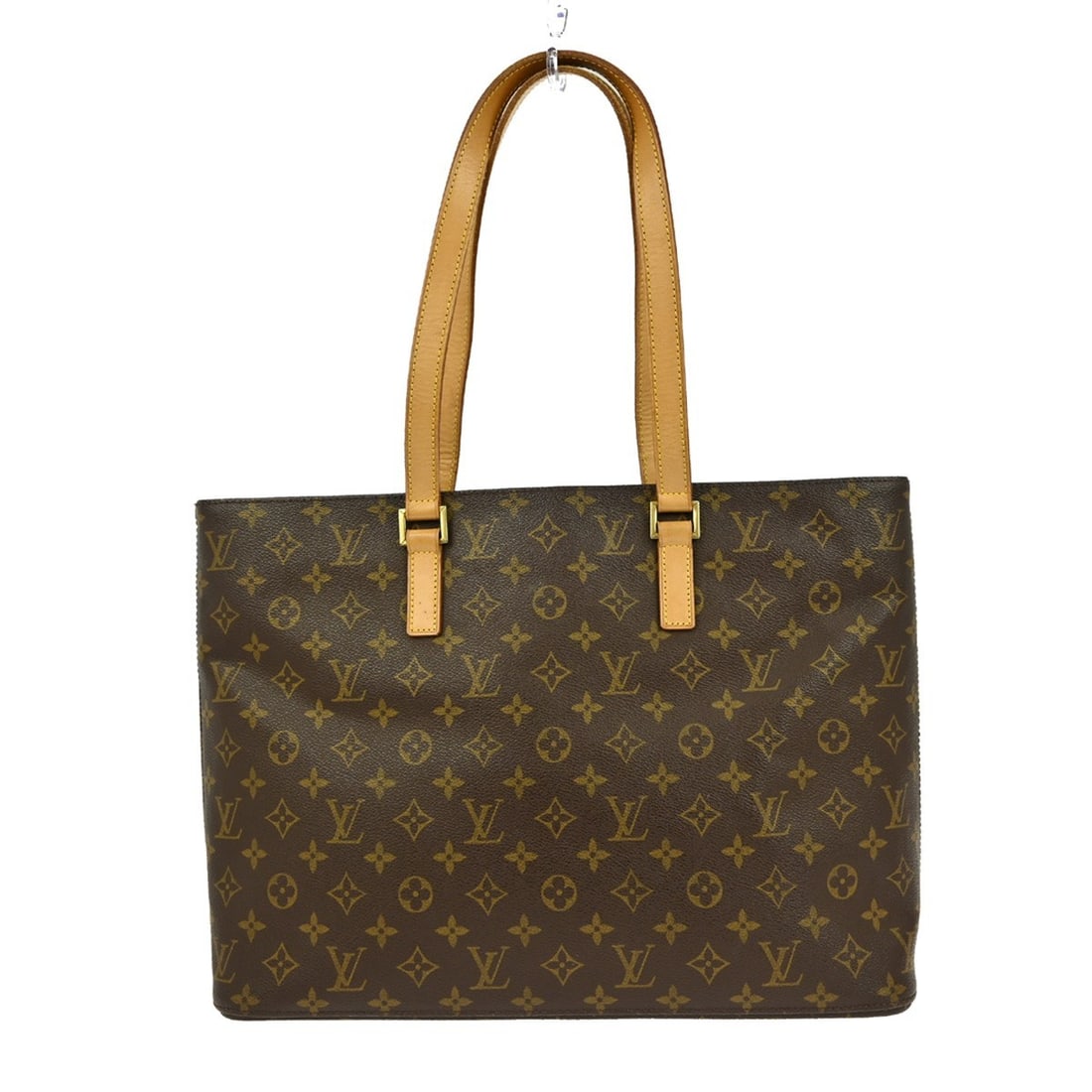 Louis Vuitton Luco Shoulder Tote Monogram Canvas Large Brown M51155: Louis Vuitton Luco Shoulder Tote Monogram Canvas Large Brown M51155 This Louis Vuitton Monogram Luco shoulder tote bag features the iconic monogram canvas leather exterior with beige leather double ha