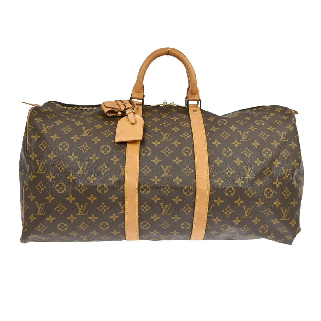 Louis Vuitton Keepall 55 Monogram Canvas Extra Large Travel Duffle Bag: Louis Vuitton Keepall 55 Monogram Canvas Extra Large Travel Duffle Bag The Louis Vuitton Keepall 55 is an extra-large travel duffle bag crafted from the iconic Monogram canvas with leather accents. De
