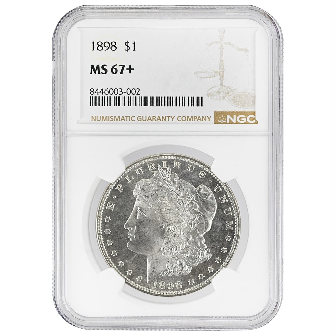 1898 Morgan Silver Dollar NGC MS67+ Philadelphia (1 of 2)