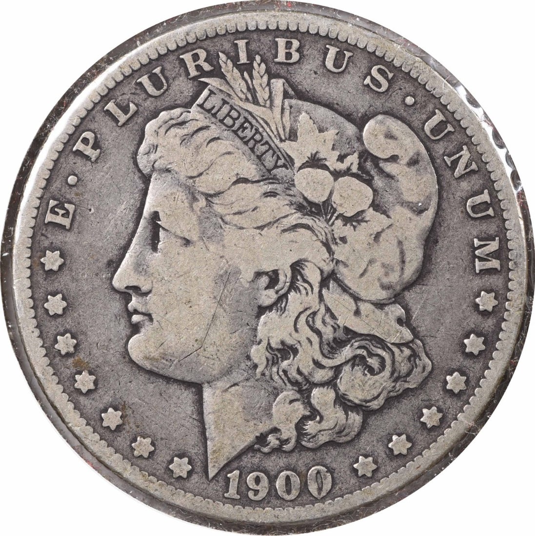 1900-O Morgan Silver Dollar Uncertified 90% Silver Coin: 1900-O Morgan Silver Dollar Uncertified 90% Silver Coin This 1900-O/CC Morgan Silver Dollar is a beautiful example of American coinage. Featuring the iconic design by George T. Morgan, this coin has a