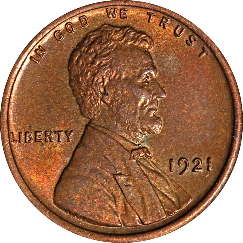 1921 Philadelphia Mint Lincoln Wheat Penny Copper Circulated (1 of 2)