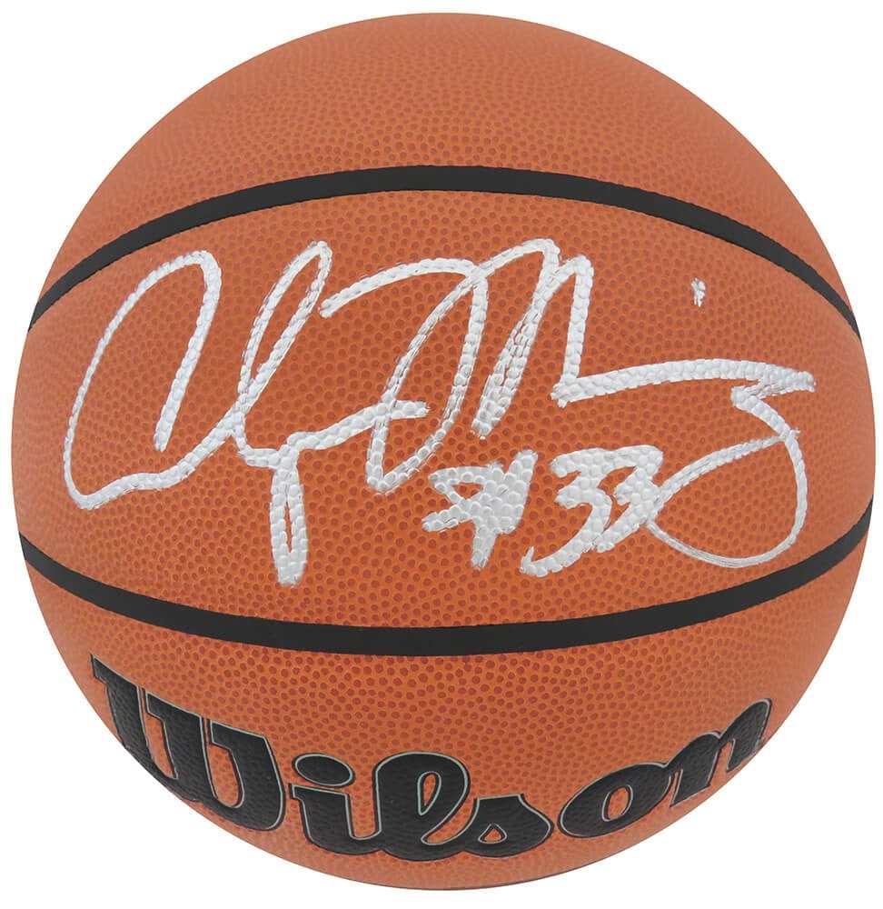 Alonzo Mourning Signed Wilson NBA Basketball with COA (1 of 1)