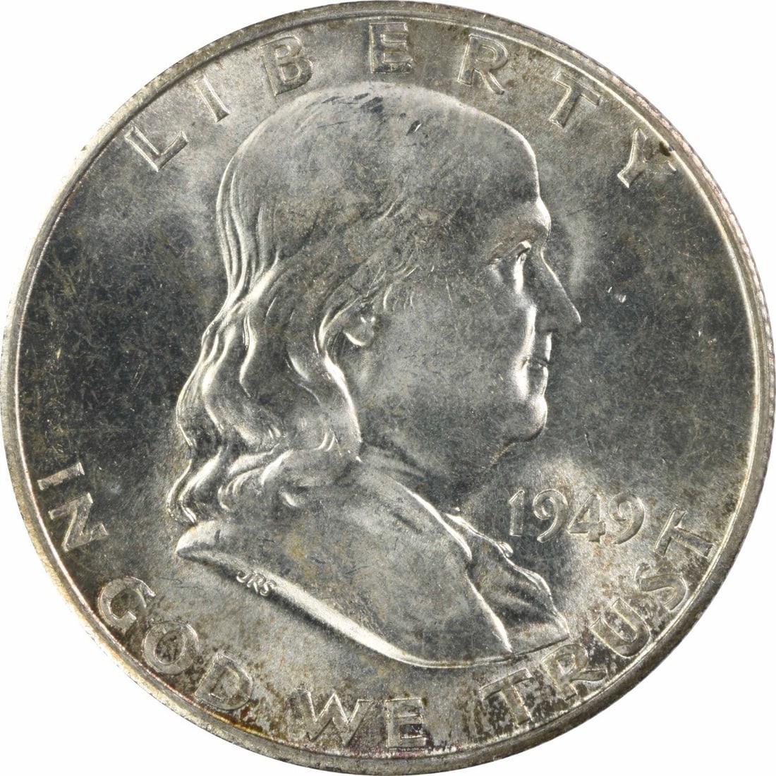 Franklin 1949-S Silver Half Dollar Choice BU Uncertified (1 of 2)