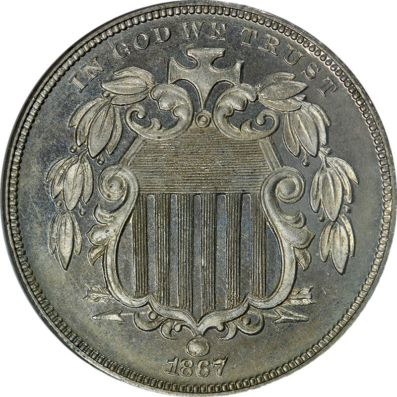 1867 Proof Shield Nickel NGC PF65 CAC Certified Strong Strike (1 of 4)