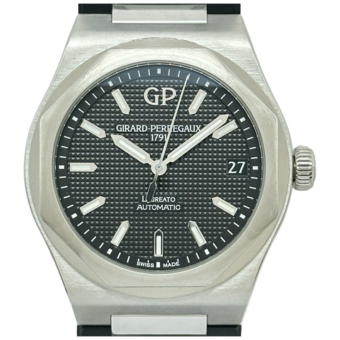 Girard Perregaux Laureato 42mm Automatic Steel Date Watch (1 of 13)